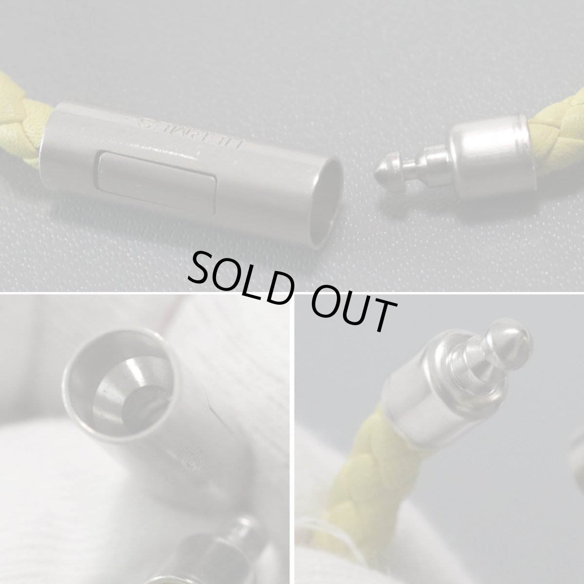 画像6: エルメス レザーブレスレット ゴリアテ ヴォースイフト/イエロー系 (6)