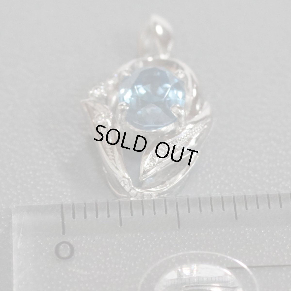 画像10: Pt900ブルートパーズペンダントトップ BT1.61 D0.04 4.6g (10)