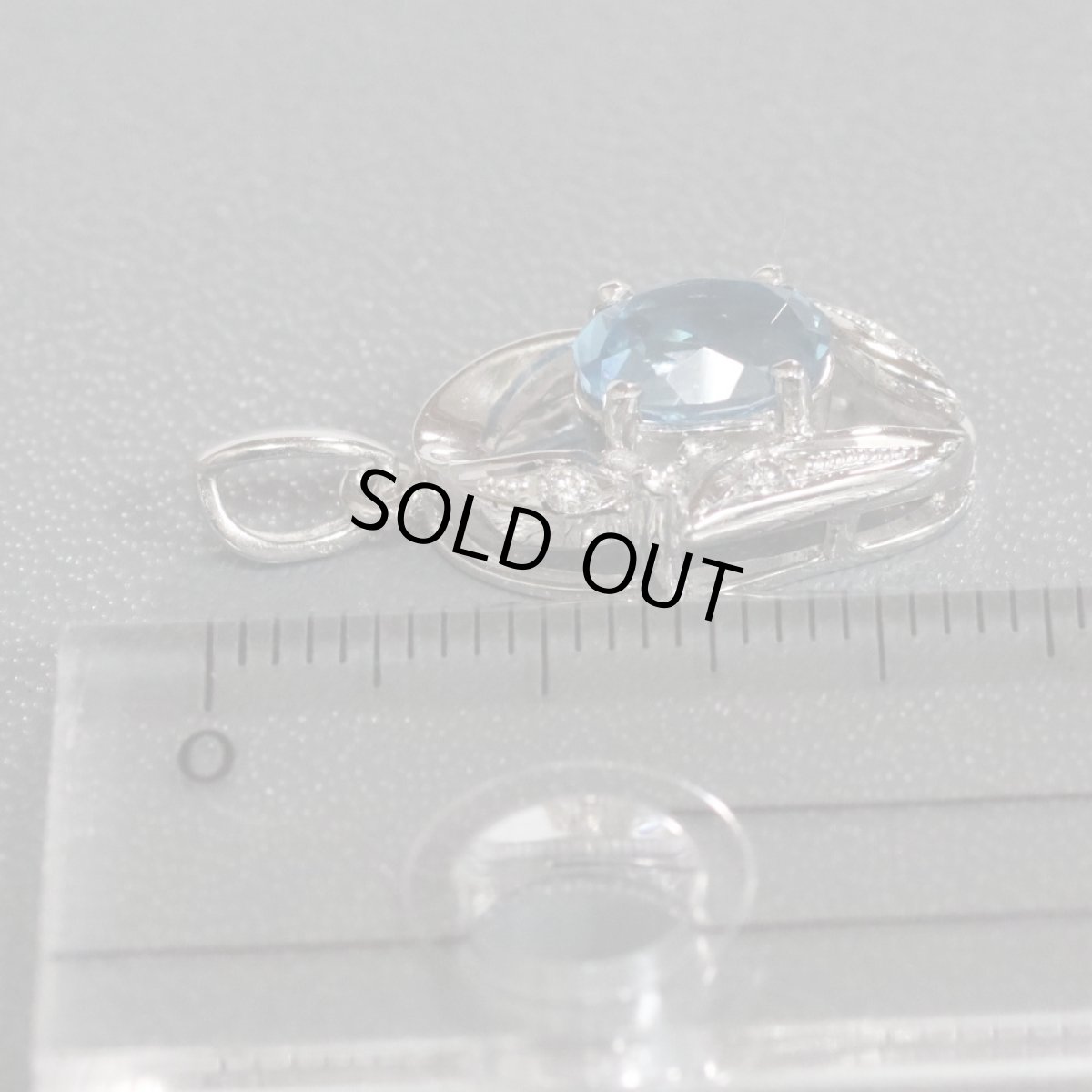 画像9: Pt900ブルートパーズペンダントトップ BT1.61 D0.04 4.6g (9)