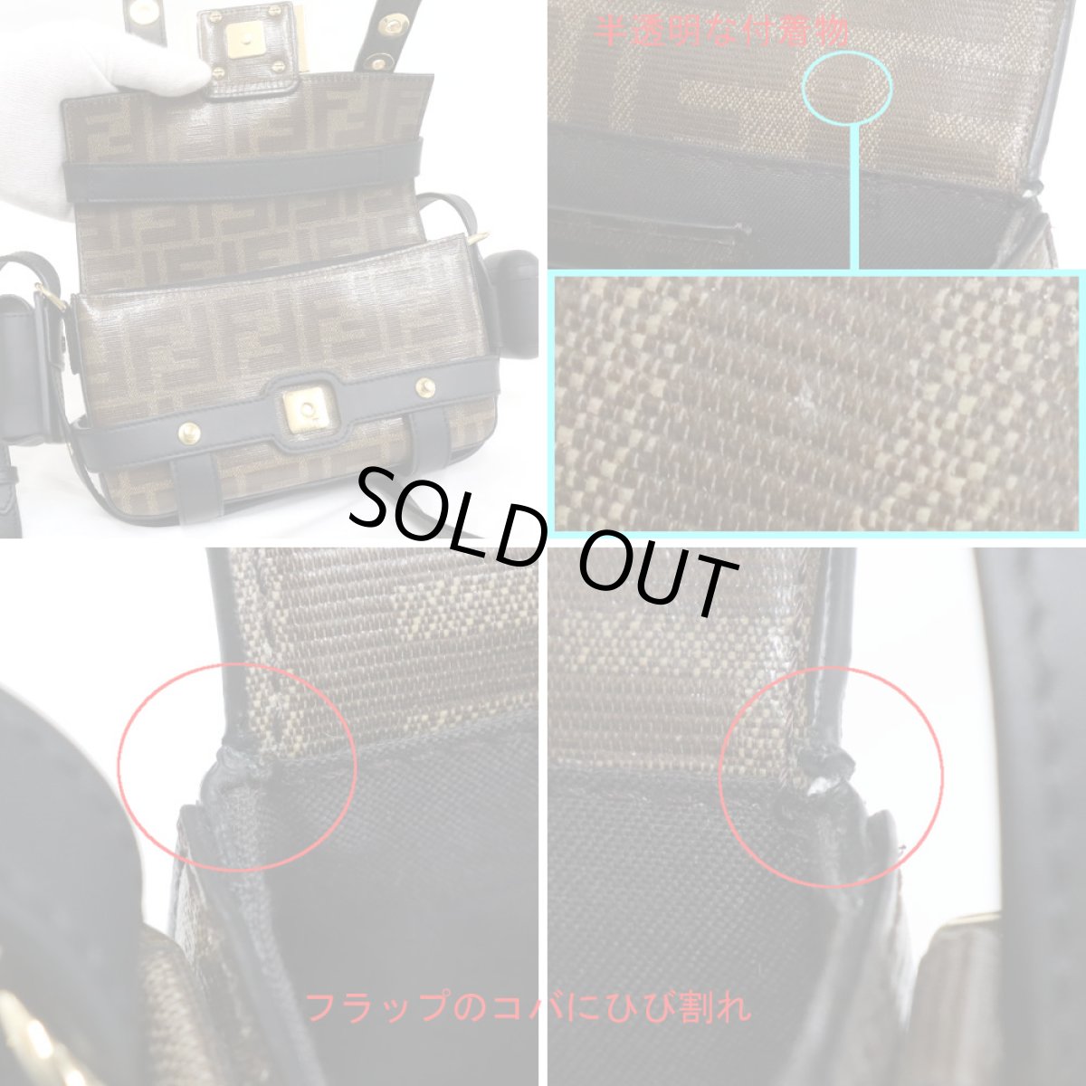 画像6: フェンディ ズッカ 3wayチェーンショルダーバッグ(8BS034) (6)