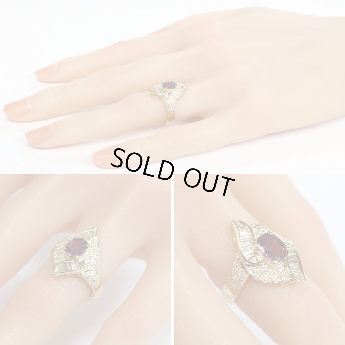 画像10: K18ルビーダイヤモンドリング R1.23 D0.78 7.6g #10 (10)