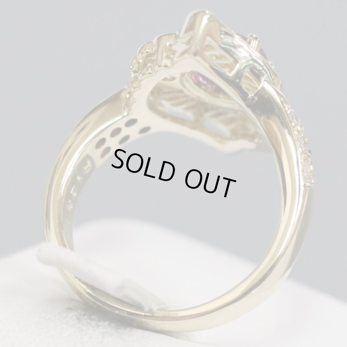 画像5: K18ルビーダイヤモンドリング R1.23 D0.78 7.6g #10 (5)