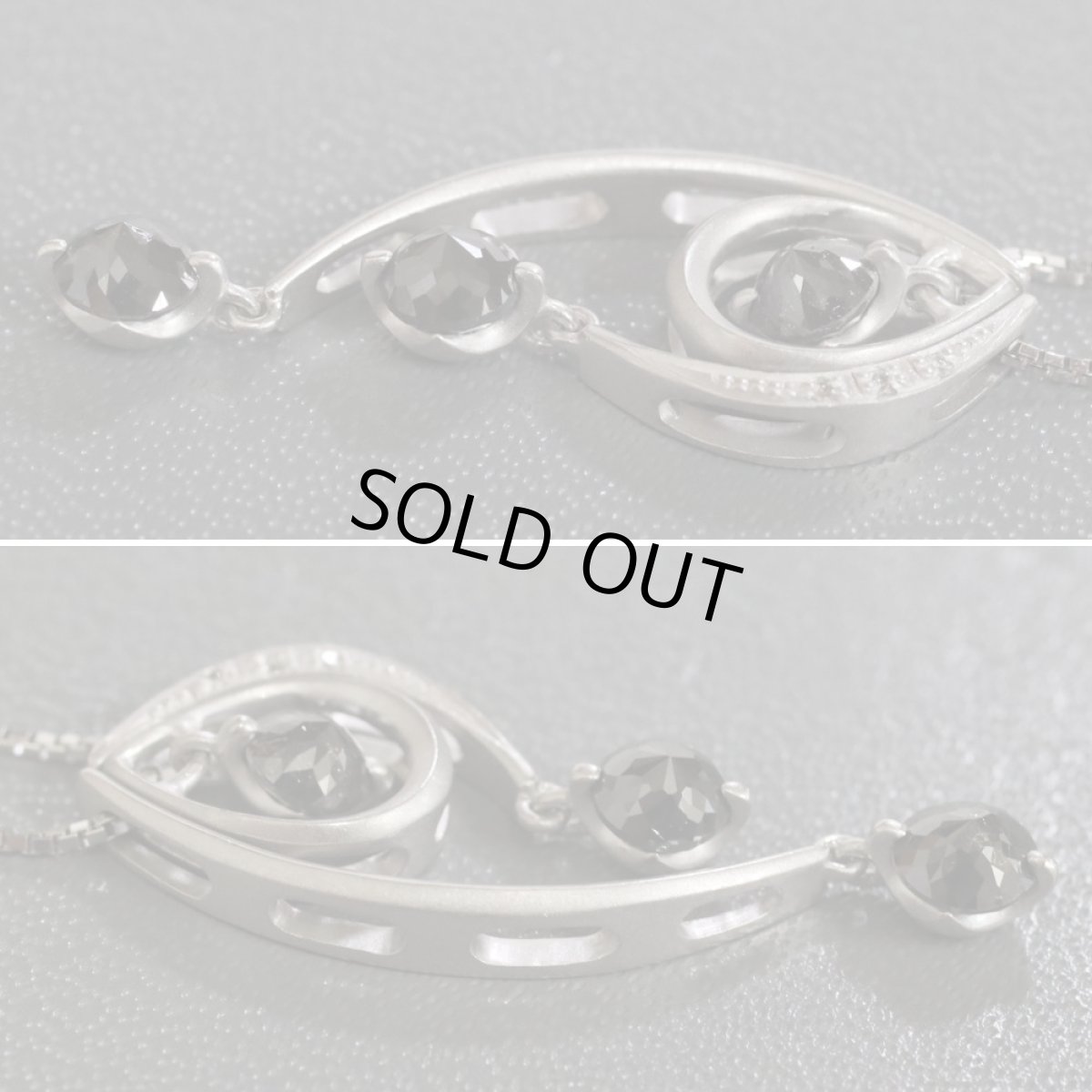 画像3: K18WGブラックダイヤモンドペンダント BkD1.00 D0.02 5.2g (3)