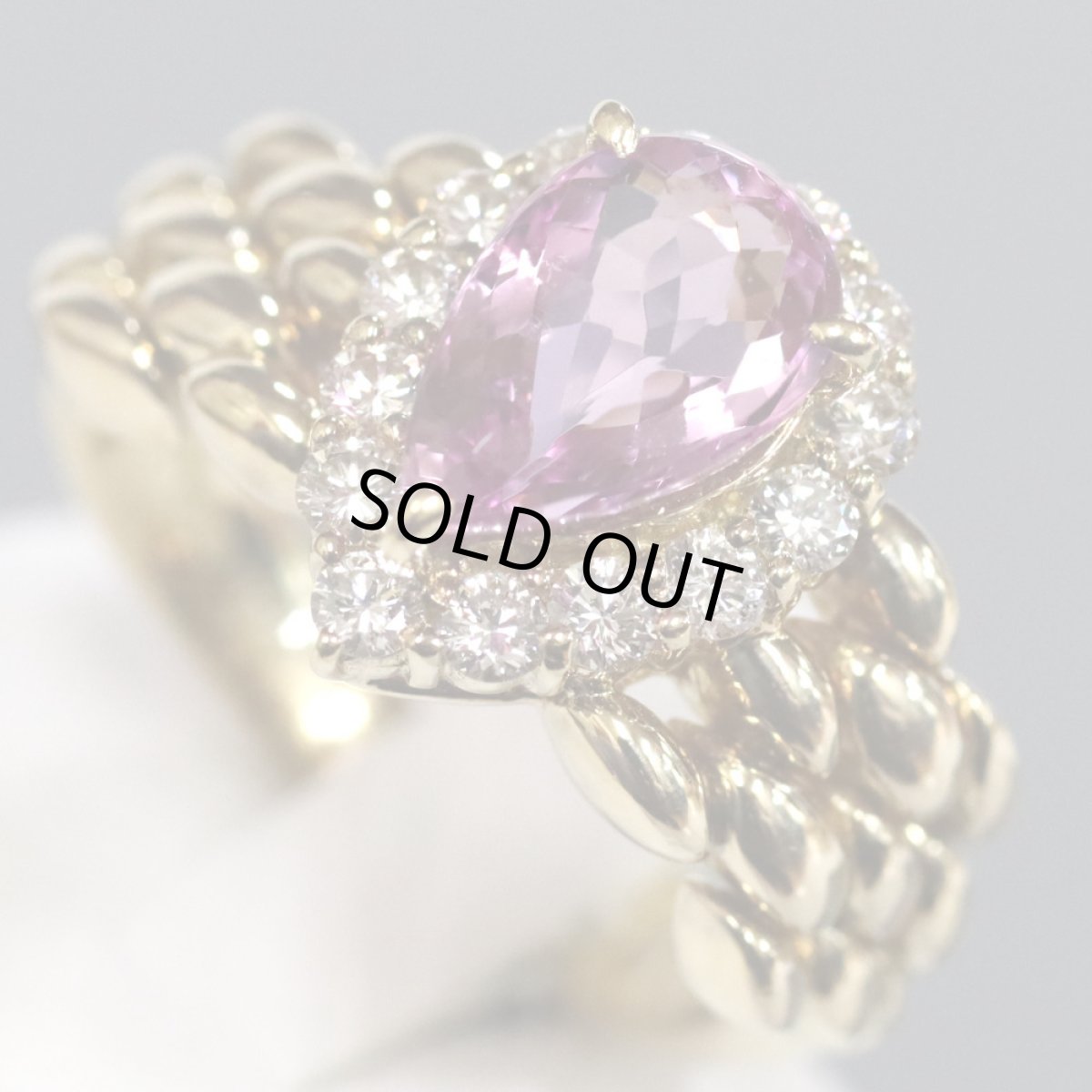 画像3: K18ピンクトルマリンダイヤモンドリング T2.40 D0.56 10.8g #12 (3)