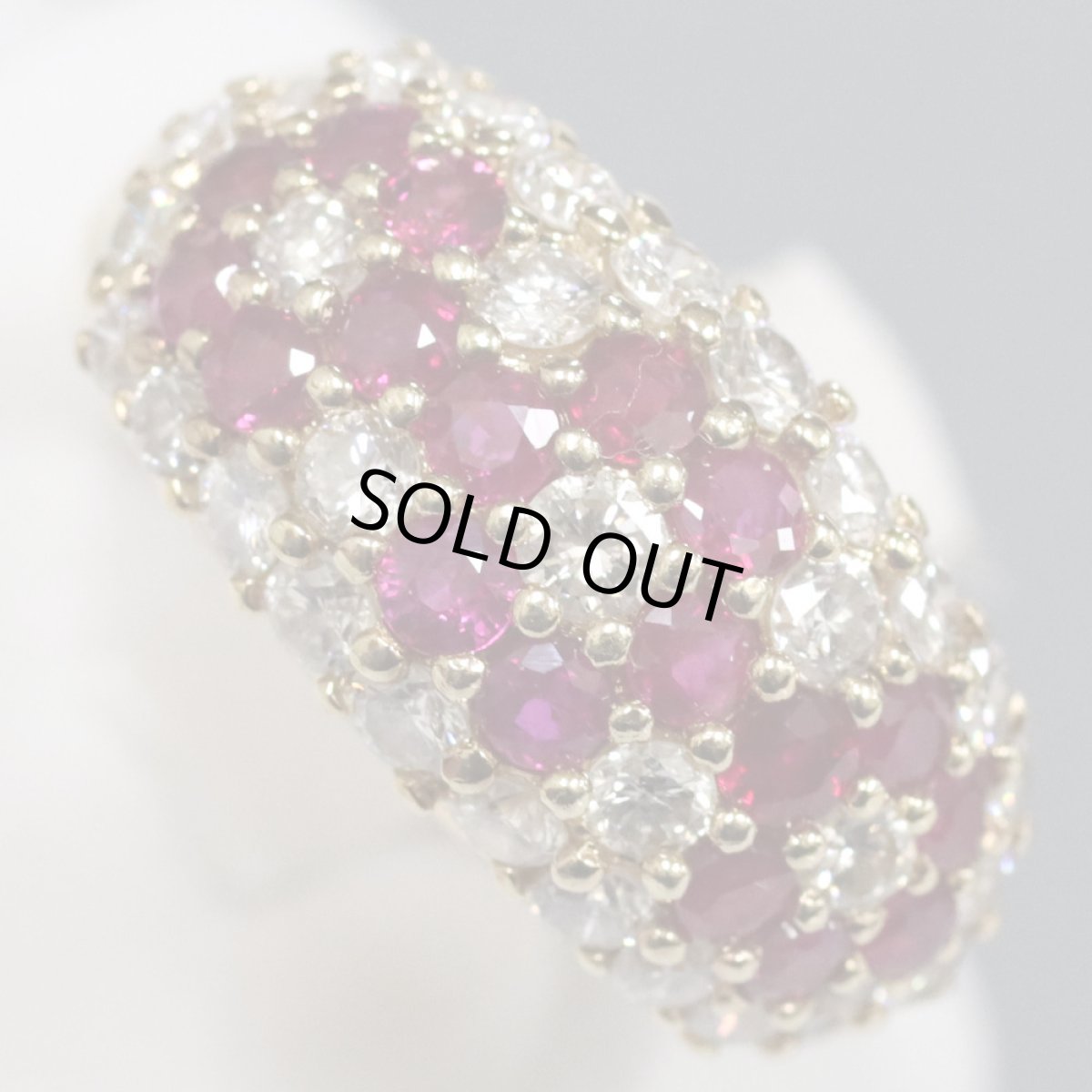 画像3: K18ルビーダイヤモンドリング R1.46 D1.51 11.4g #14 (3)