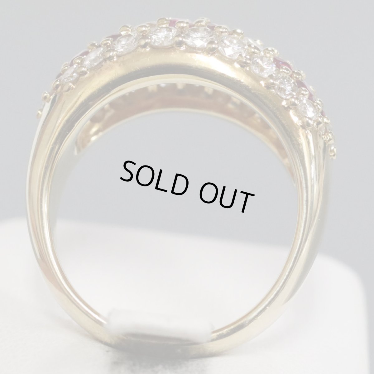 画像4: K18ルビーダイヤモンドリング R1.46 D1.51 11.4g #14 (4)