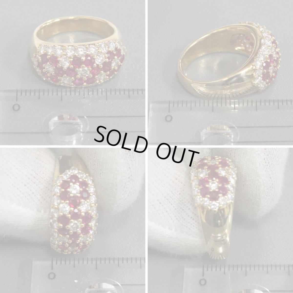 画像8: K18ルビーダイヤモンドリング R1.46 D1.51 11.4g #14 (8)