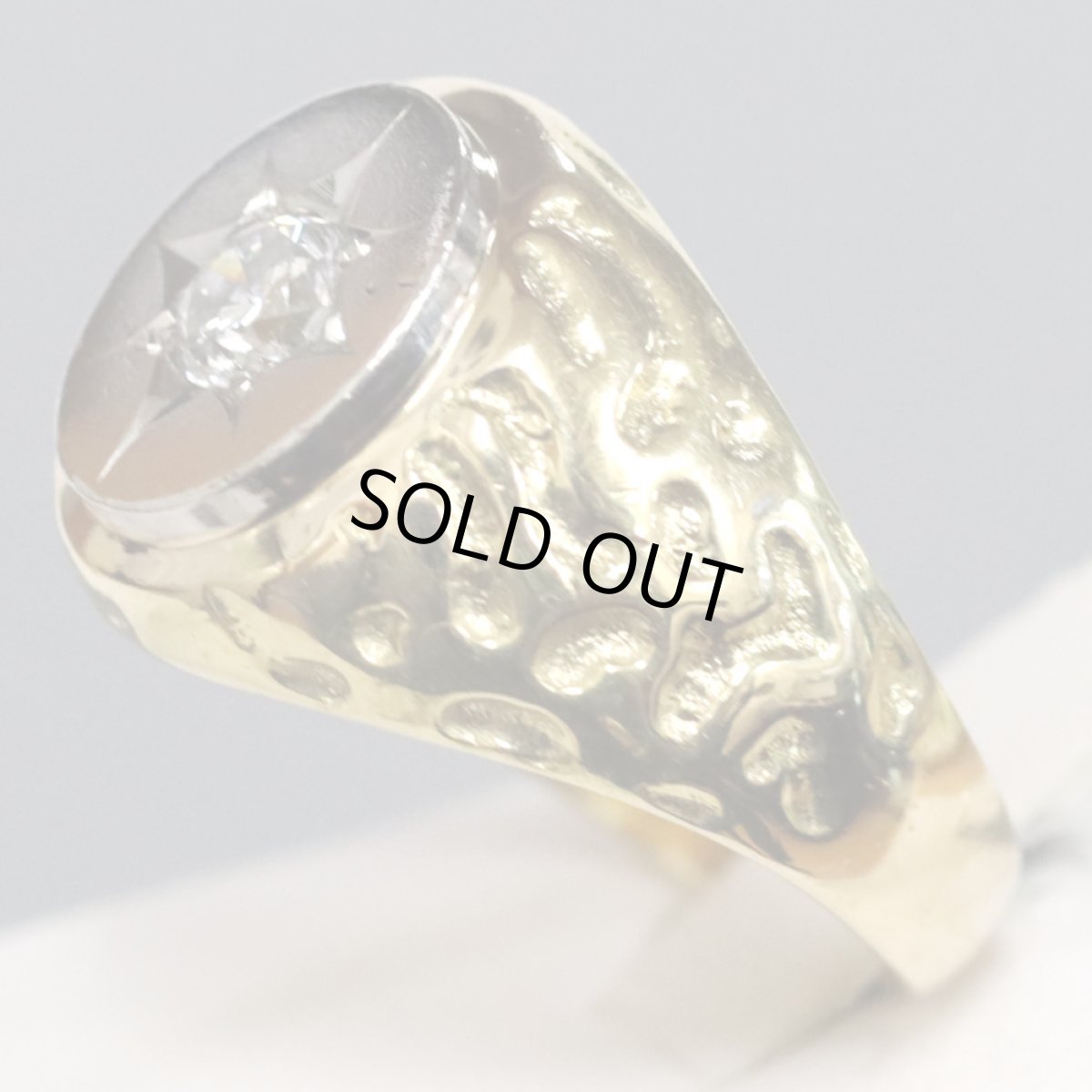 画像2: K18/Pt900ダイヤモンドリング D0.50 21.5g #20 (2)