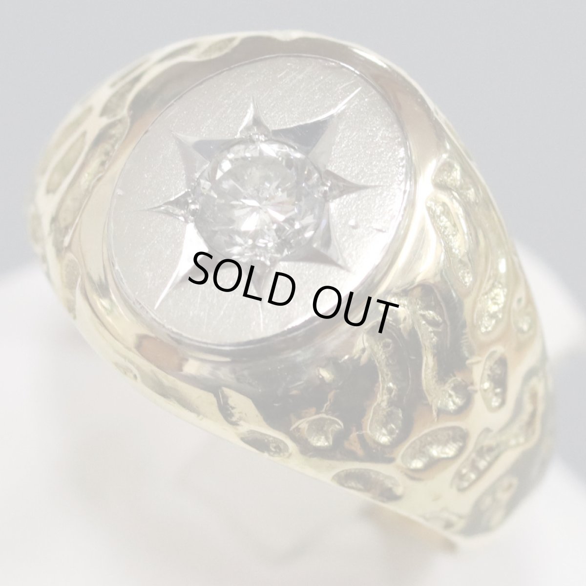 画像3: K18/Pt900ダイヤモンドリング D0.50 21.5g #20 (3)