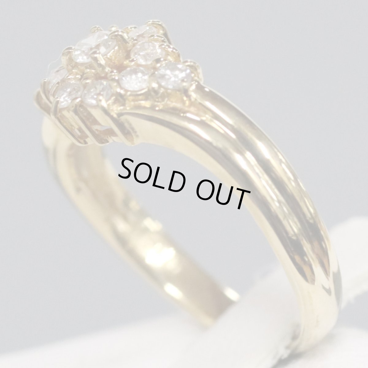 画像3: K18ダイヤモンドリング D0.34 4.0g #11 (3)