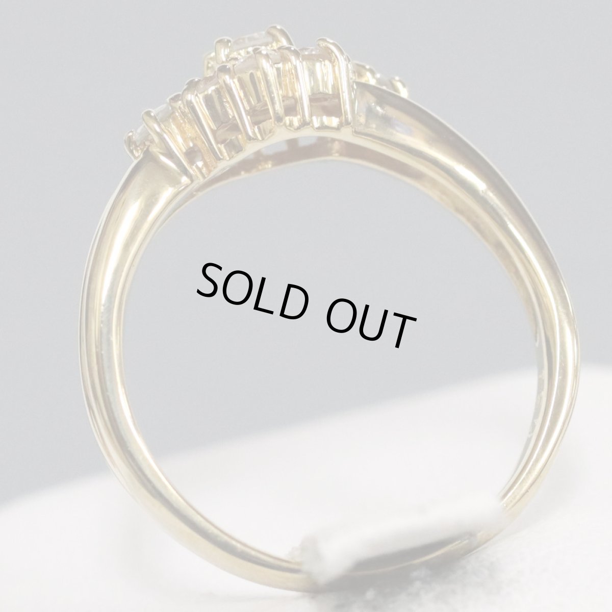 画像4: K18ダイヤモンドリング D0.34 4.0g #11 (4)