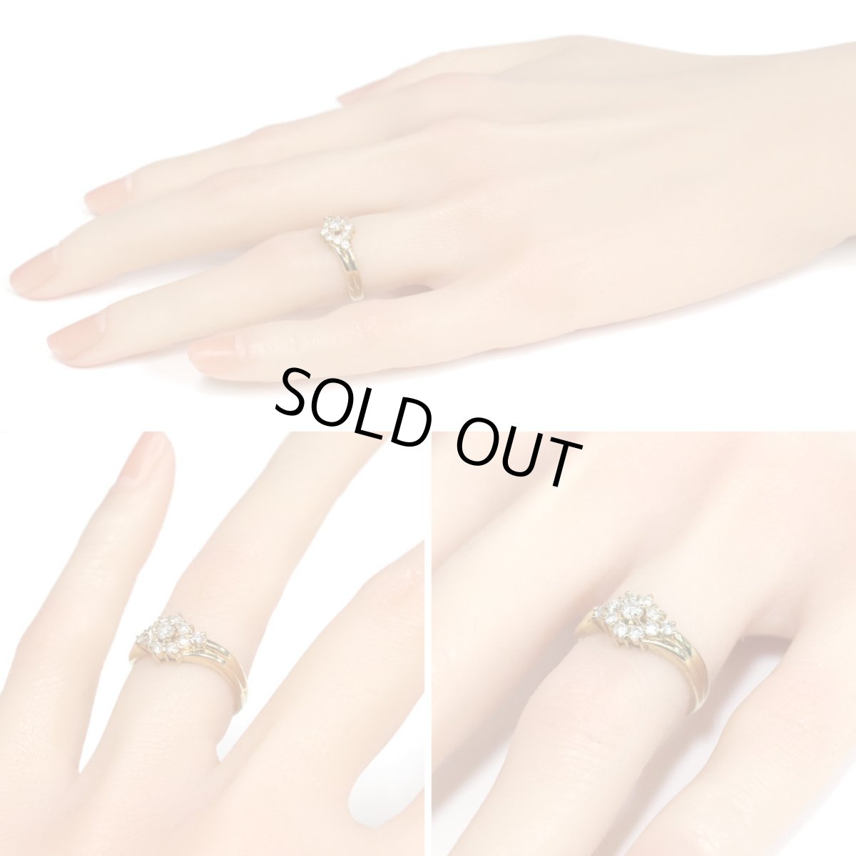 画像9: K18ダイヤモンドリング D0.34 4.0g #11 (9)