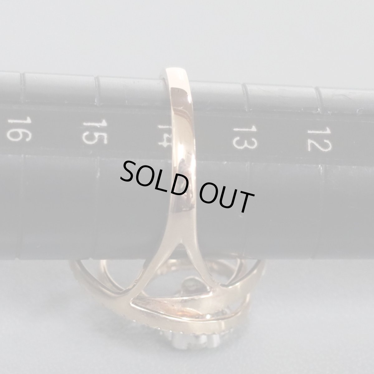 画像9: K18PGダイヤモンドリング D1.08 5.7g #13.5 (9)