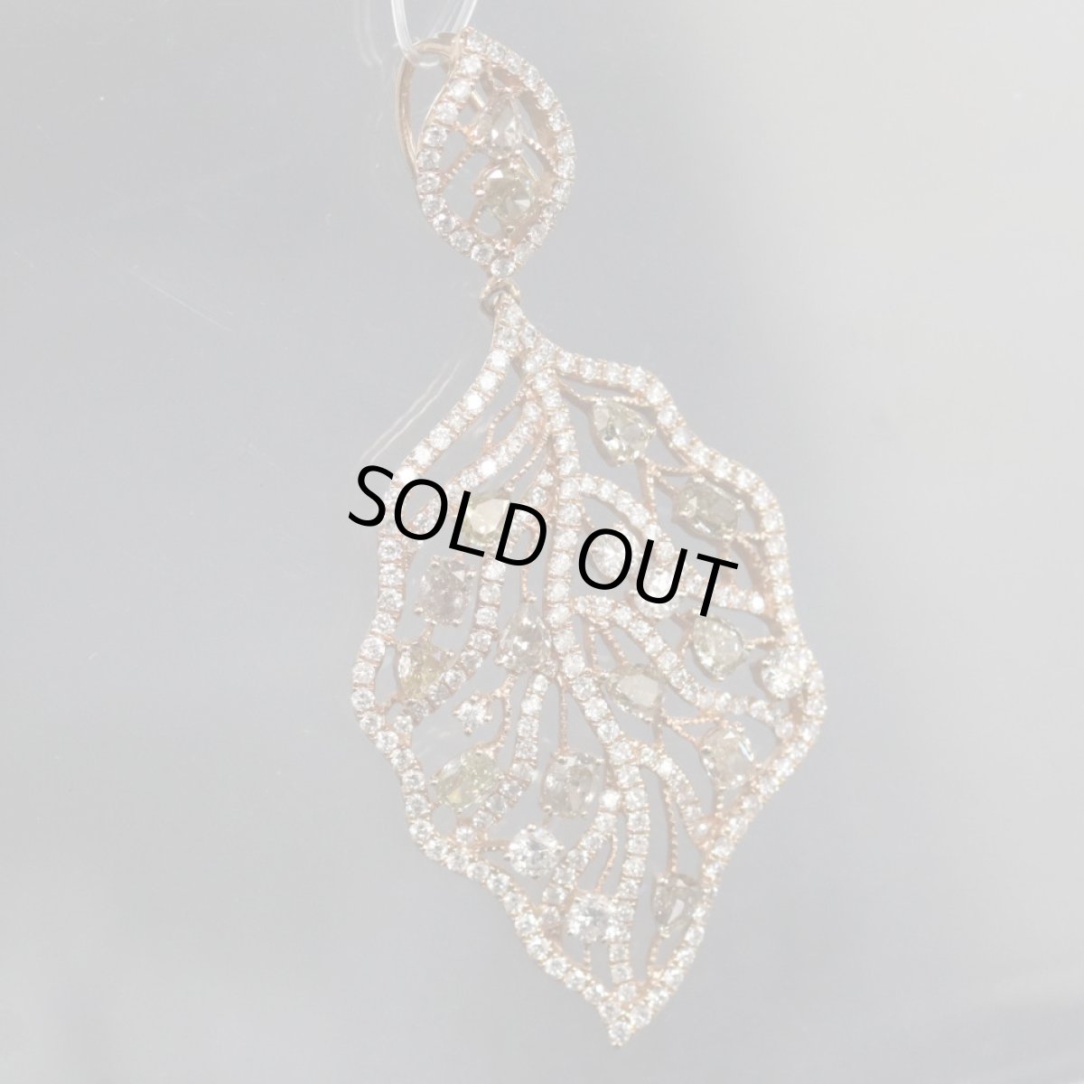 画像1: K18PGダイヤモンドペンダントトップ D3.07 6.6g (1)