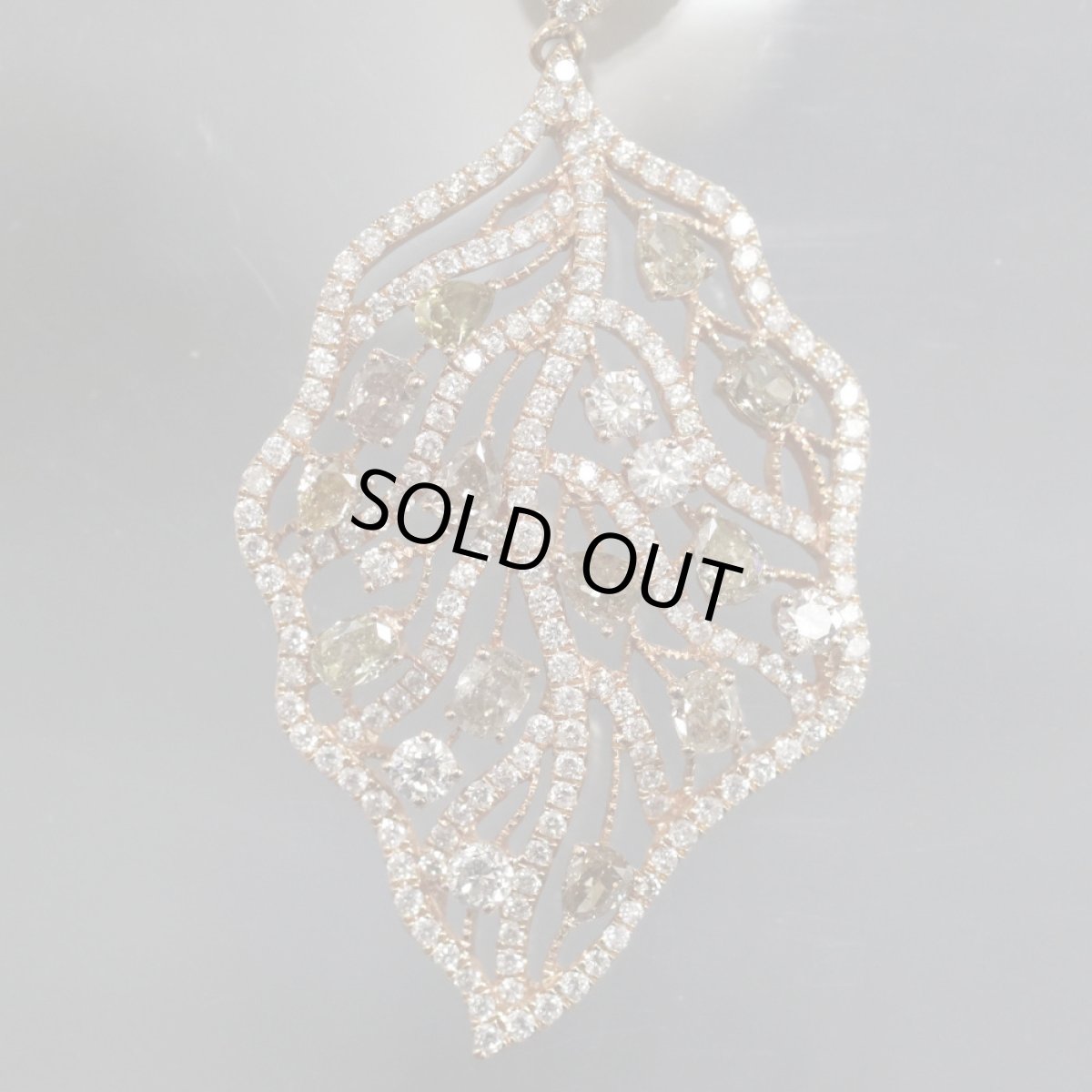 画像2: K18PGダイヤモンドペンダントトップ D3.07 6.6g (2)