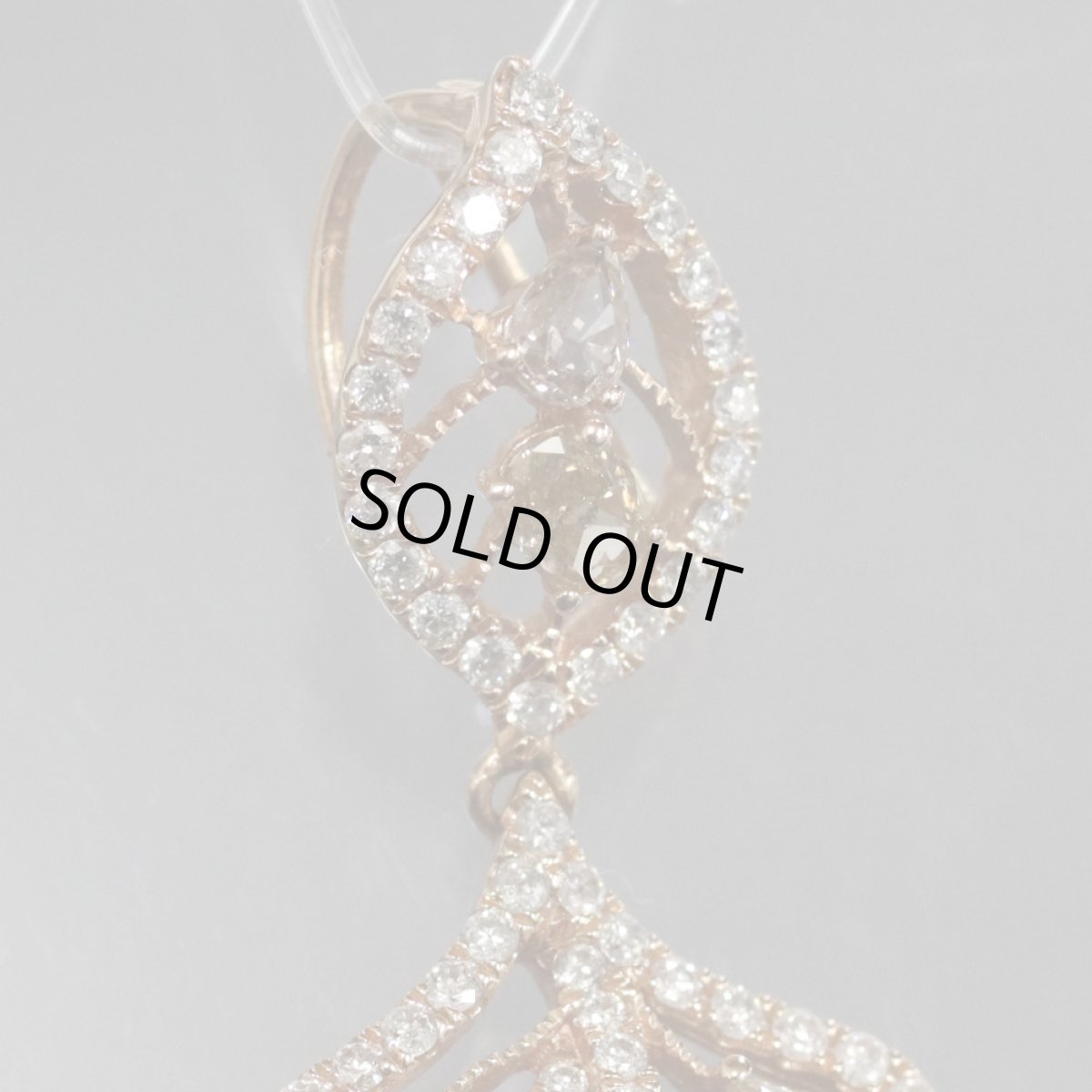 画像4: K18PGダイヤモンドペンダントトップ D3.07 6.6g (4)