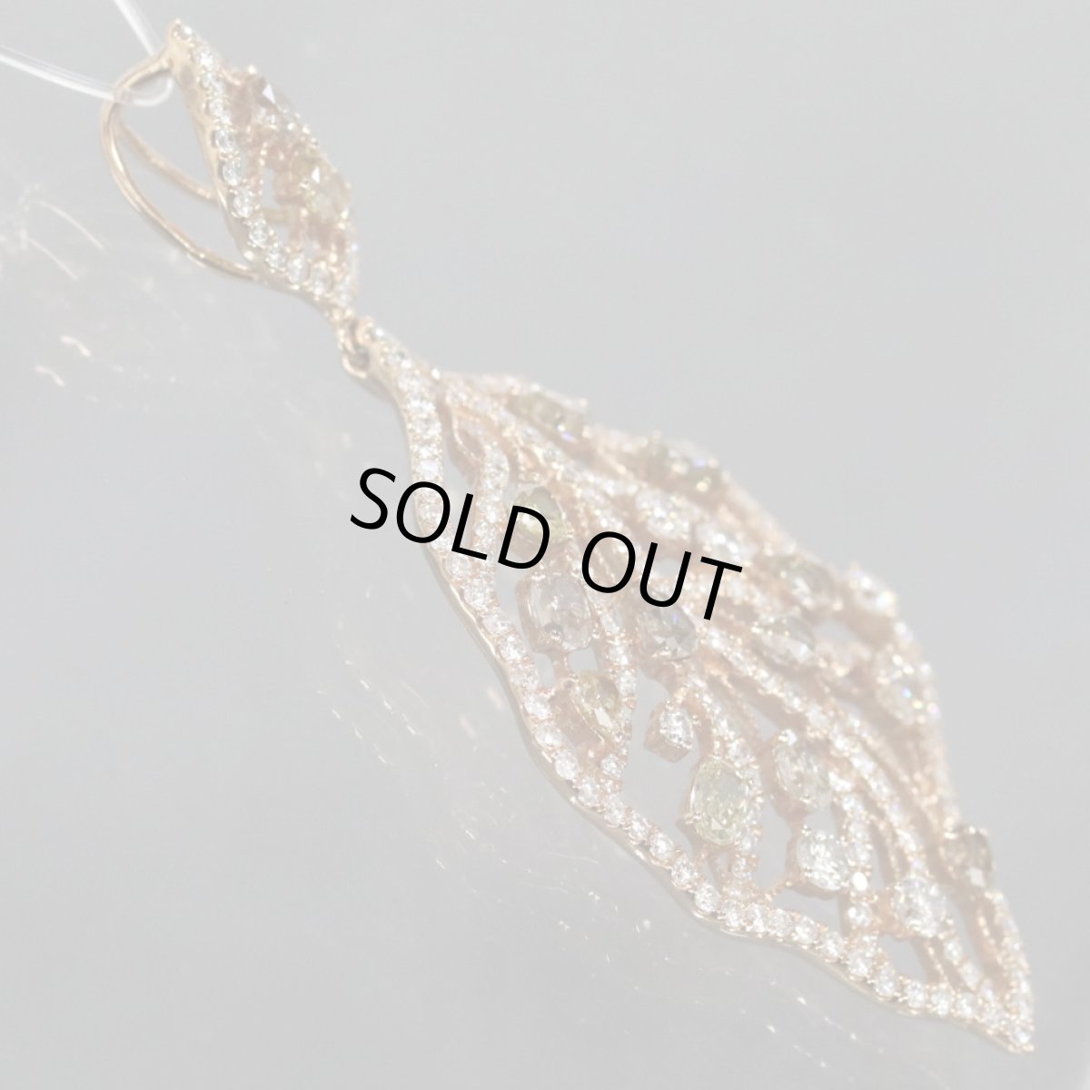 画像5: K18PGダイヤモンドペンダントトップ D3.07 6.6g (5)