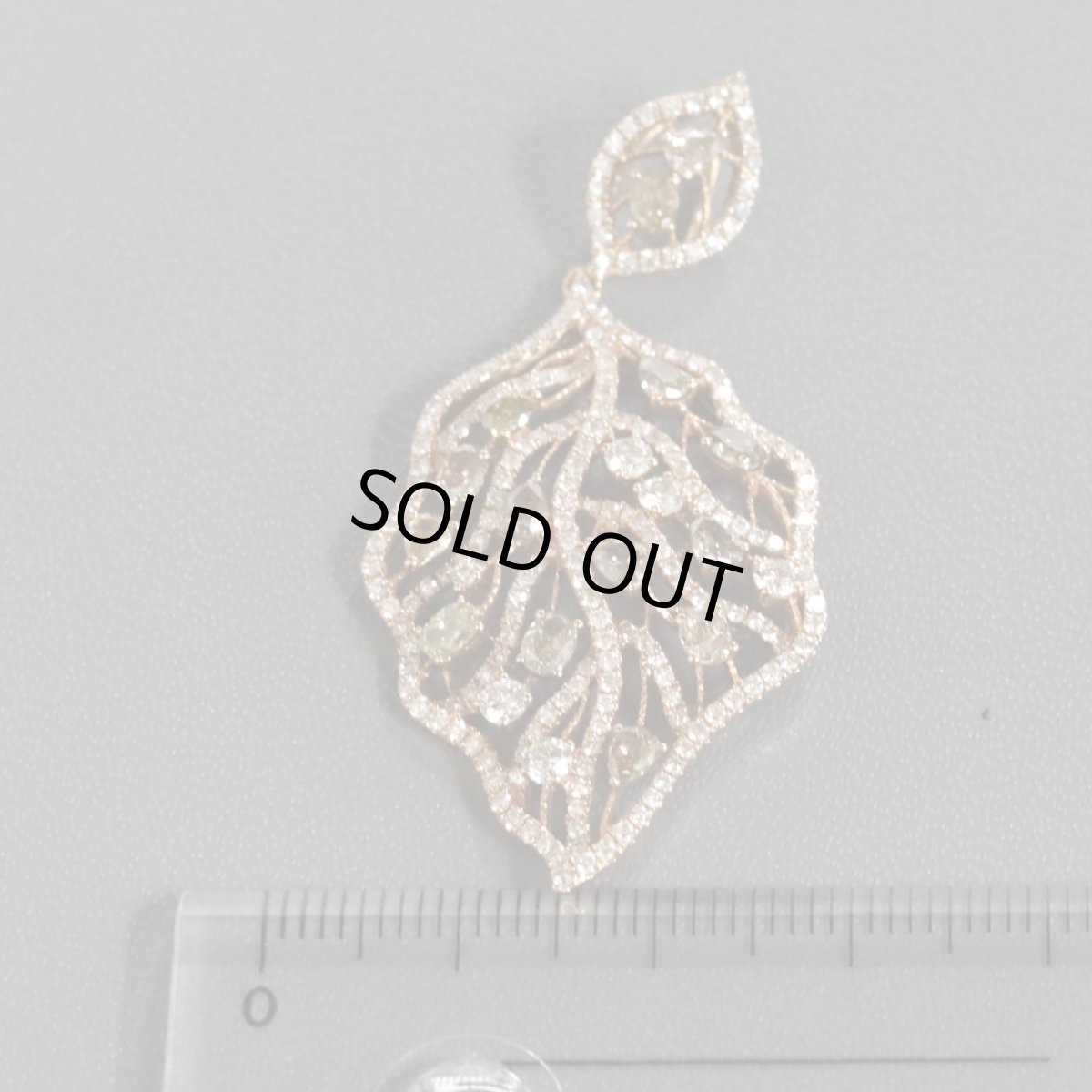 画像9: K18PGダイヤモンドペンダントトップ D3.07 6.6g (9)