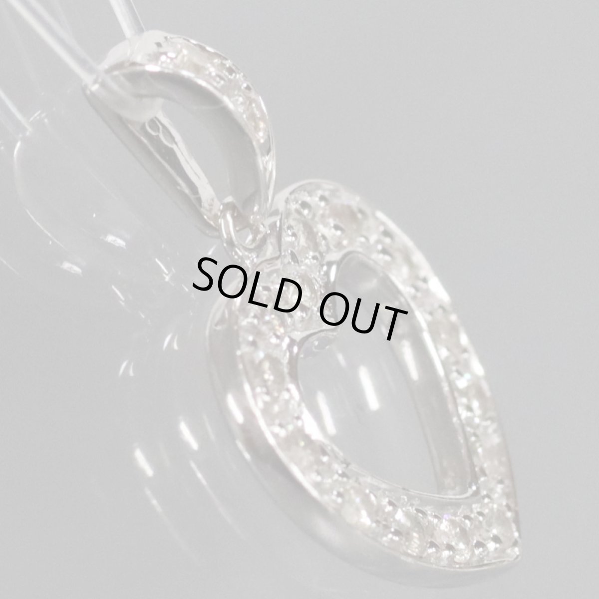 画像3: K18WGダイヤモンドペンダントトップ D0.30 2.0g (3)