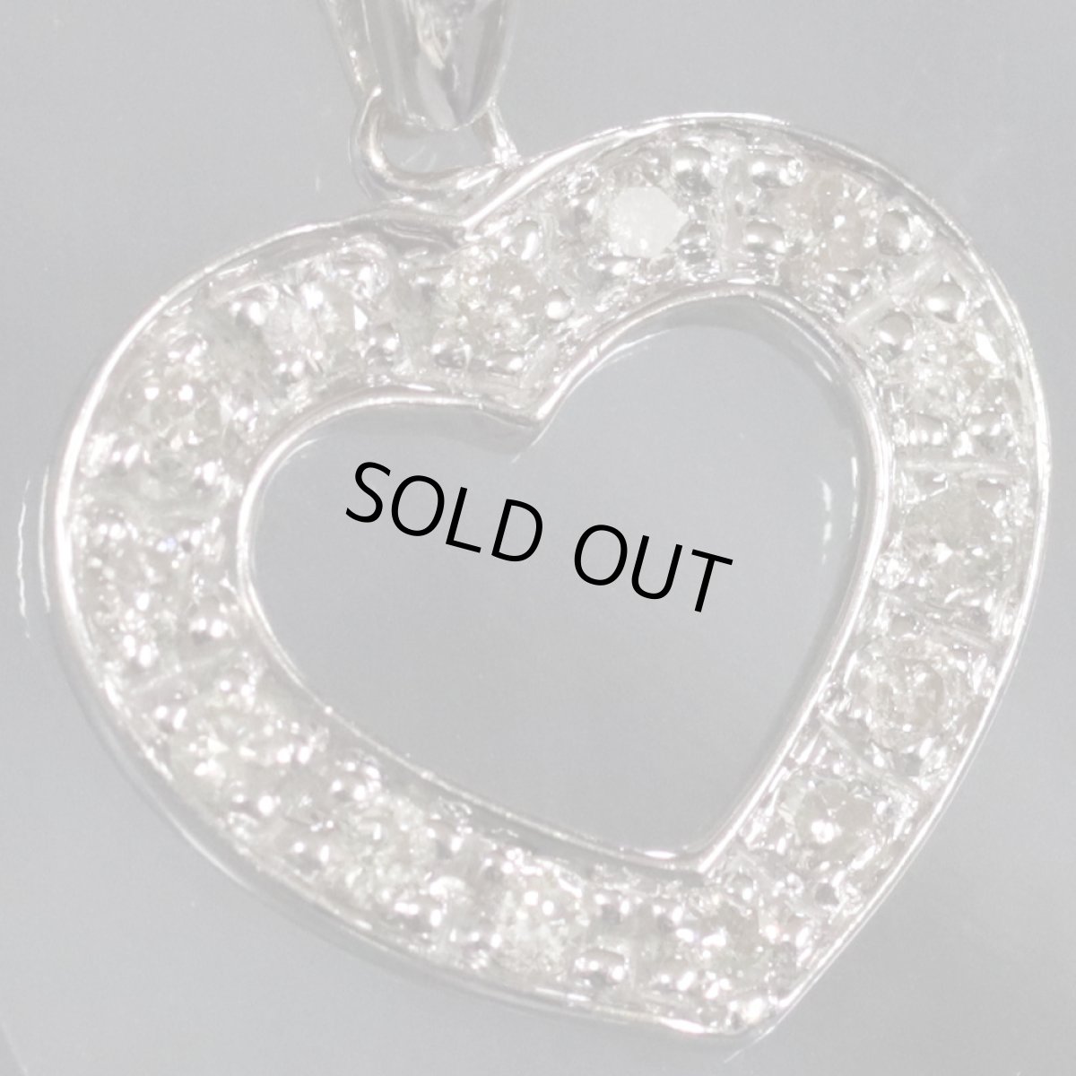 画像4: K18WGダイヤモンドペンダントトップ D0.30 2.0g (4)