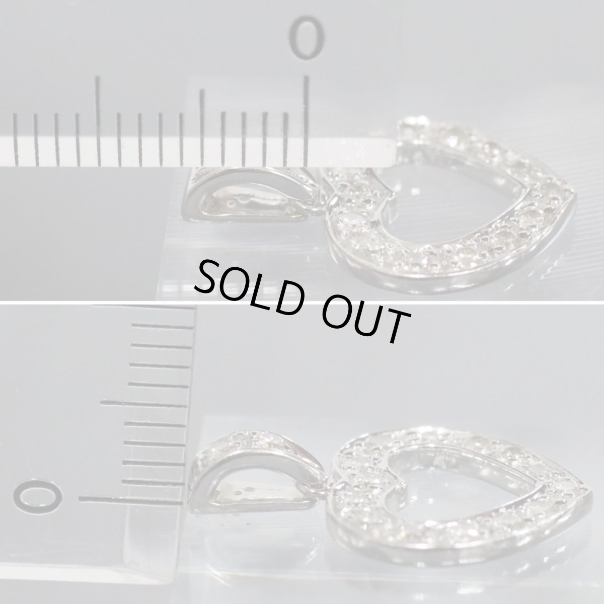 画像7: K18WGダイヤモンドペンダントトップ D0.30 2.0g (7)