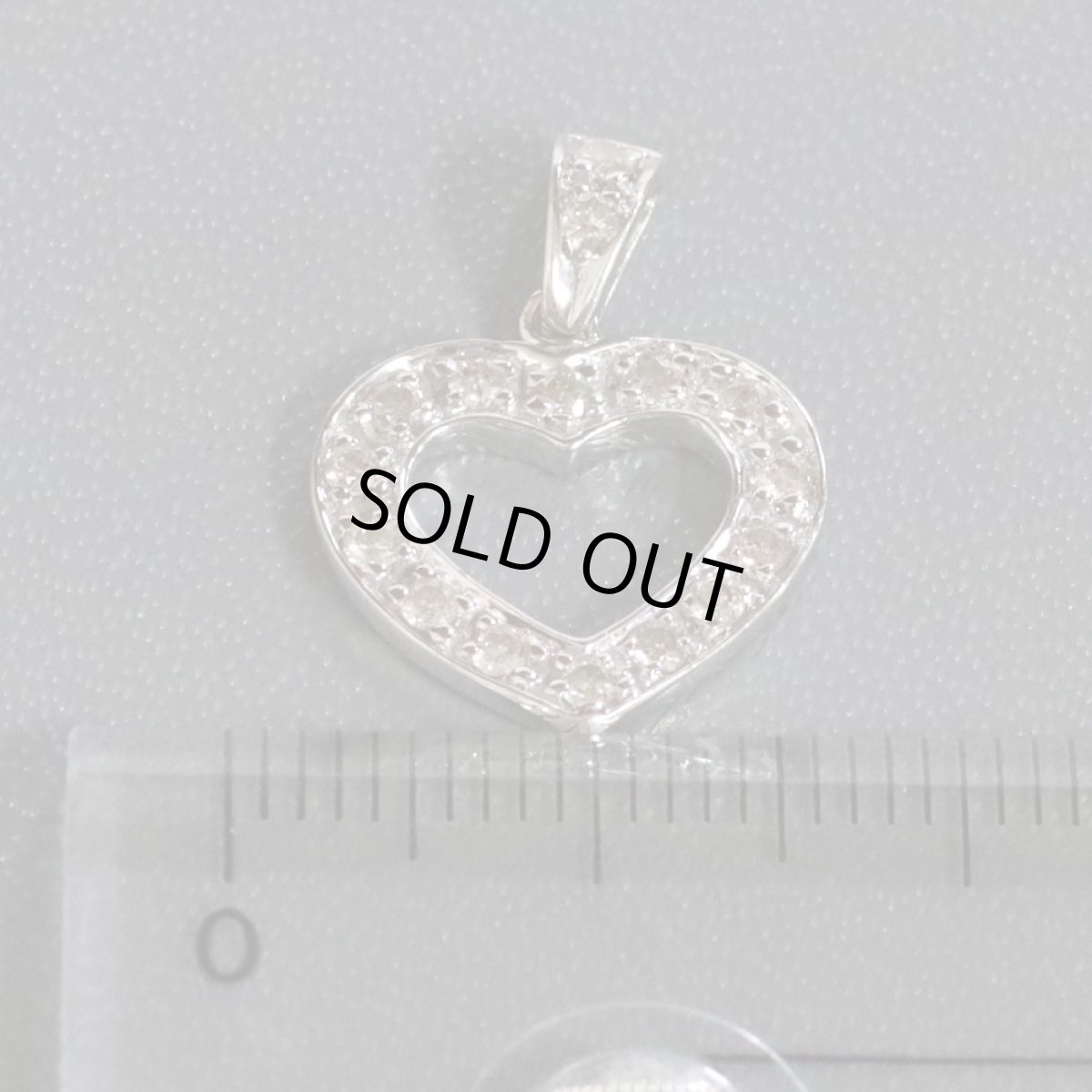 画像8: K18WGダイヤモンドペンダントトップ D0.30 2.0g (8)