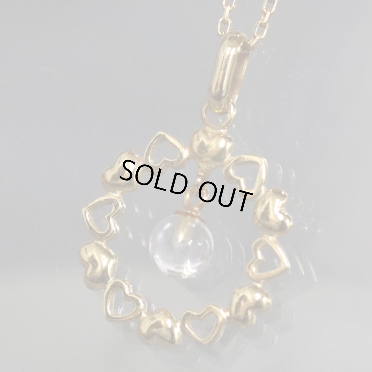 画像1: K18ムーンストーンペンダント 2.5g (1)