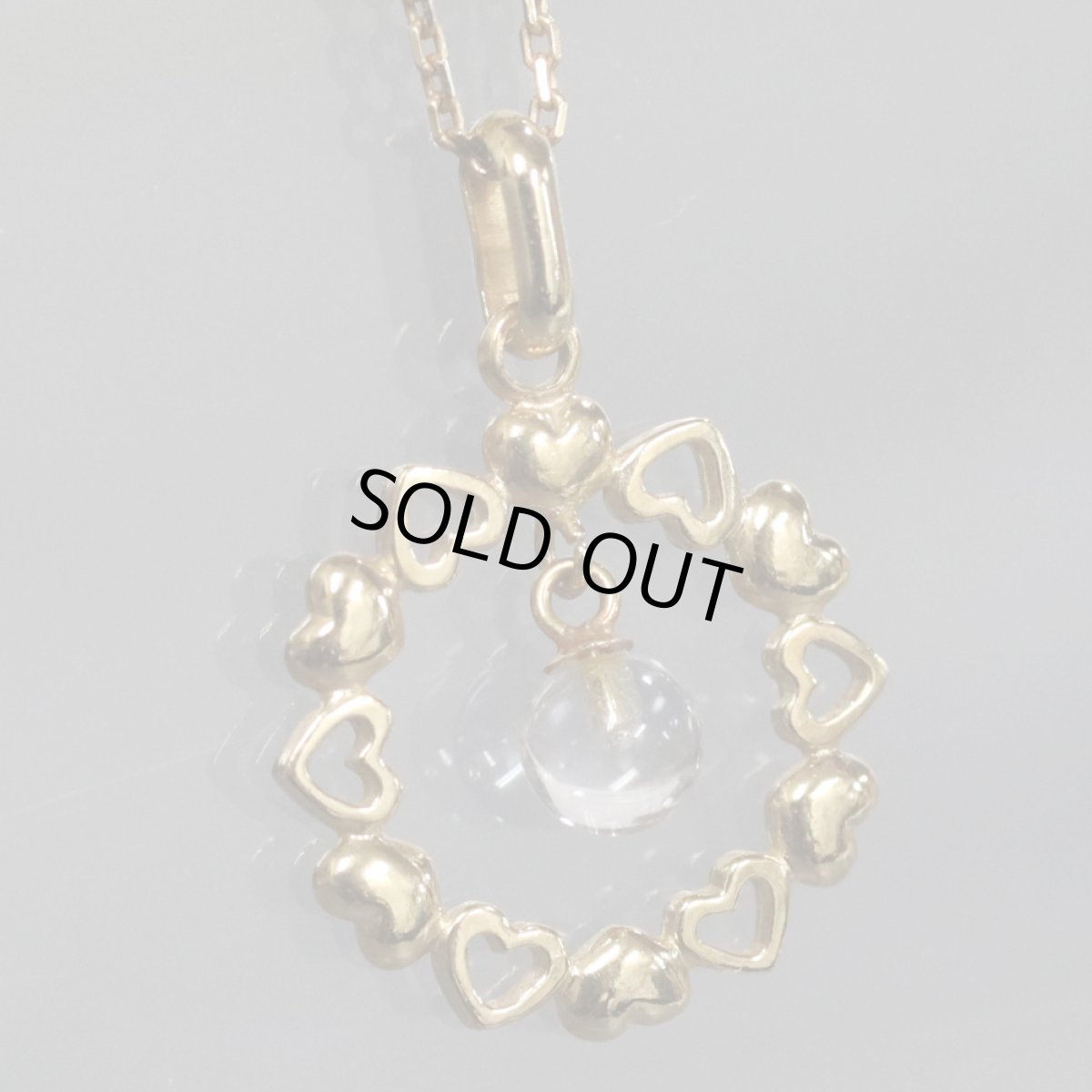 画像2: K18ムーンストーンペンダント 2.5g (2)