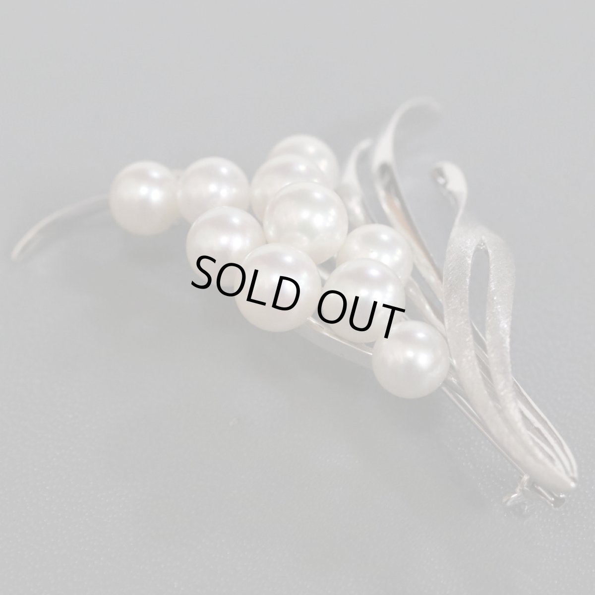 画像4: ミキモト K14WGパールブローチ 13.4g (4)