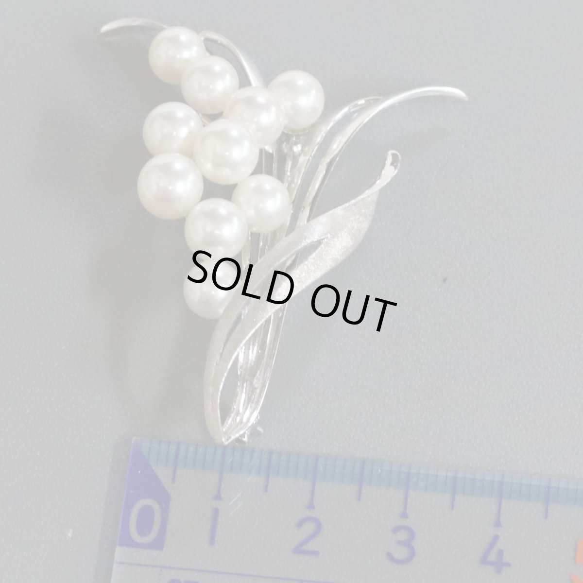 画像8: ミキモト K14WGパールブローチ 13.4g (8)