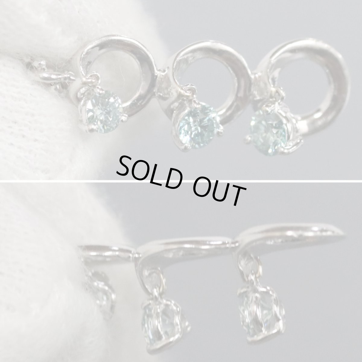 画像4: K18WGダイヤモンドネックレス D0.30 3.3g (4)