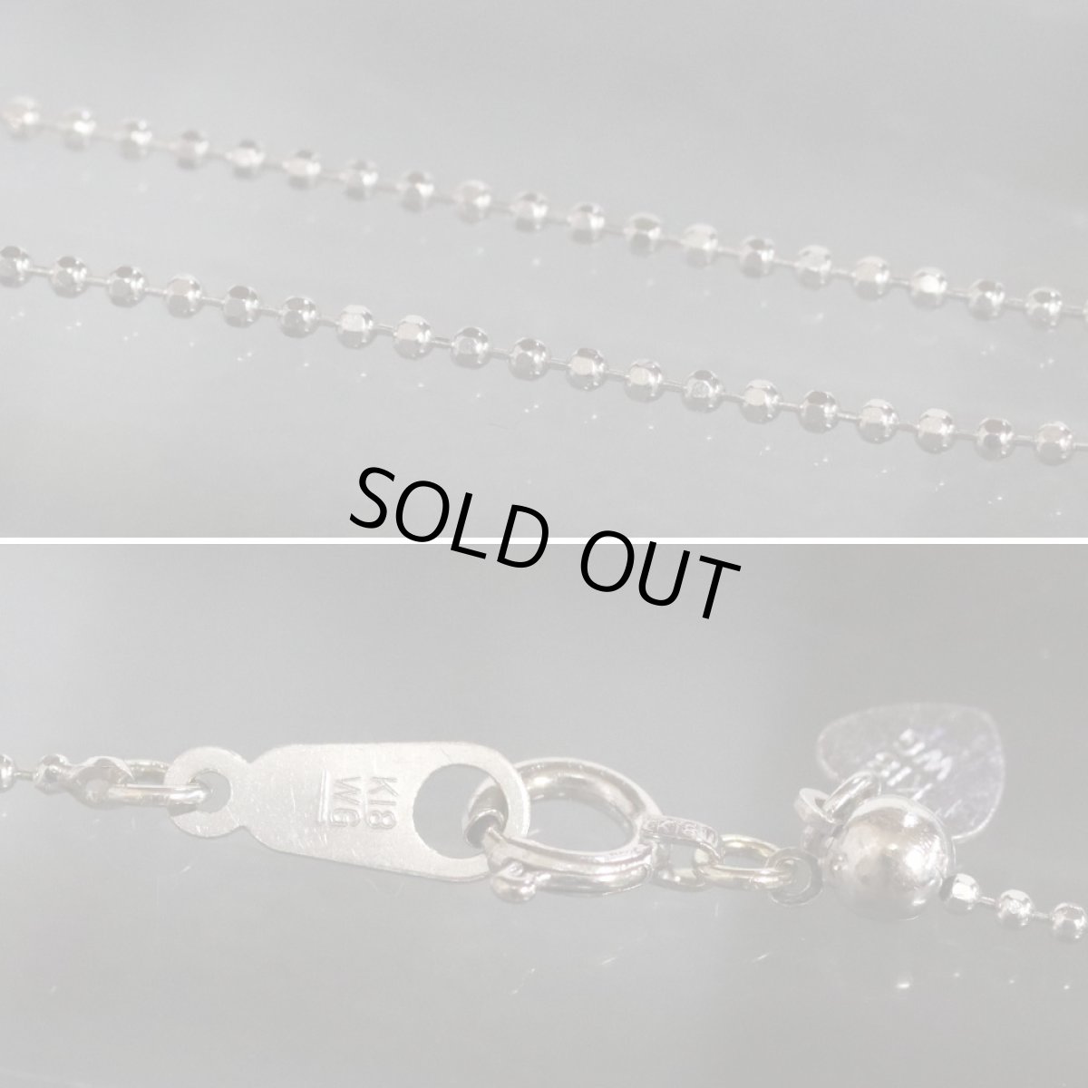 画像6: K18WGダイヤモンドネックレス D0.30 3.3g (6)