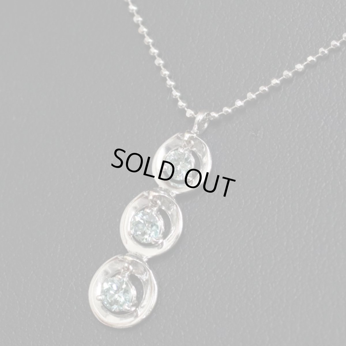 画像7: K18WGダイヤモンドネックレス D0.30 3.3g (7)