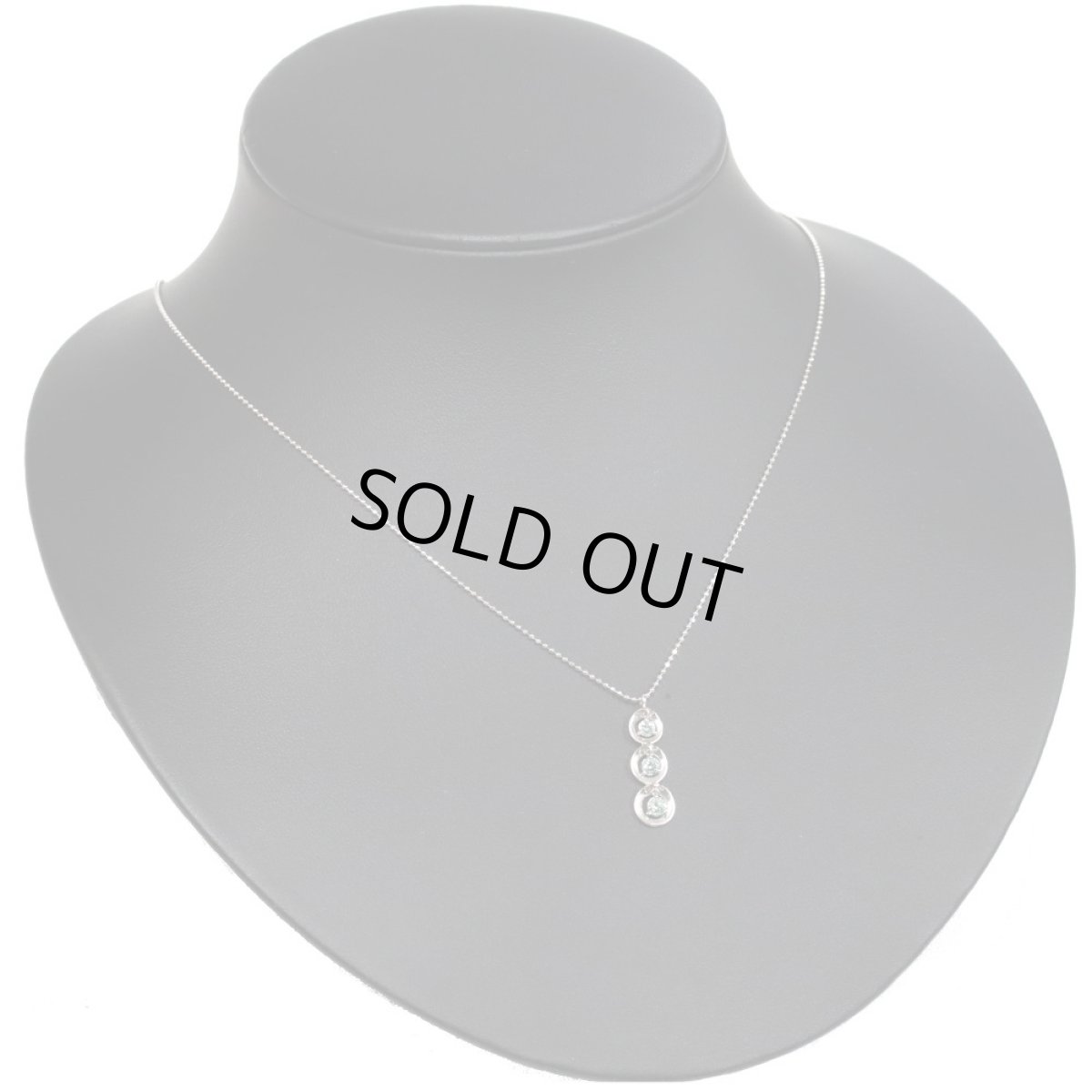 画像8: K18WGダイヤモンドネックレス D0.30 3.3g (8)