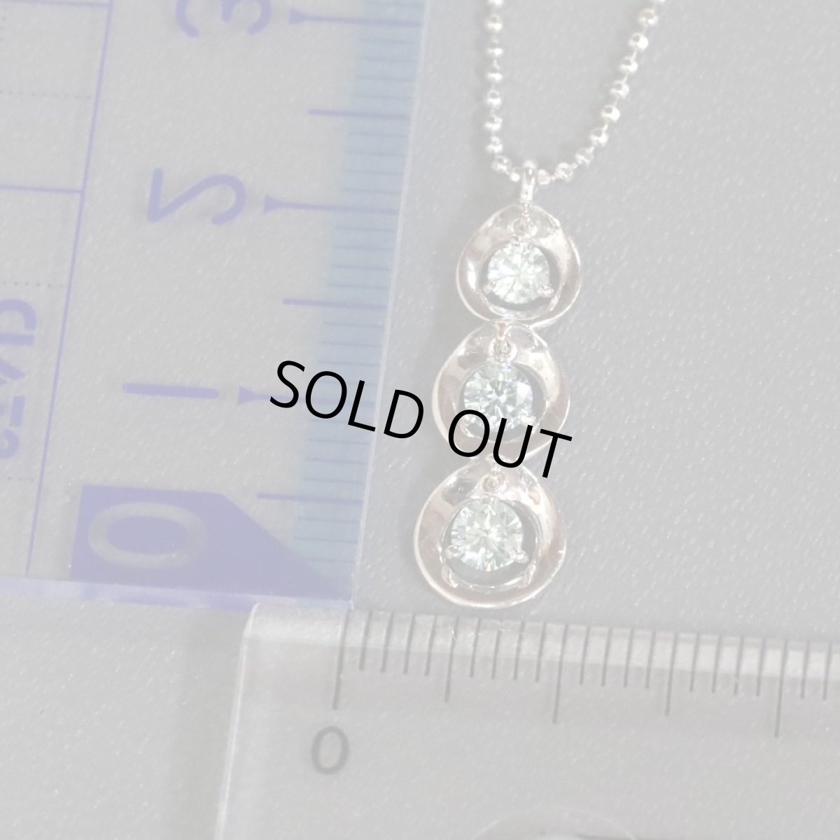 画像9: K18WGダイヤモンドネックレス D0.30 3.3g (9)