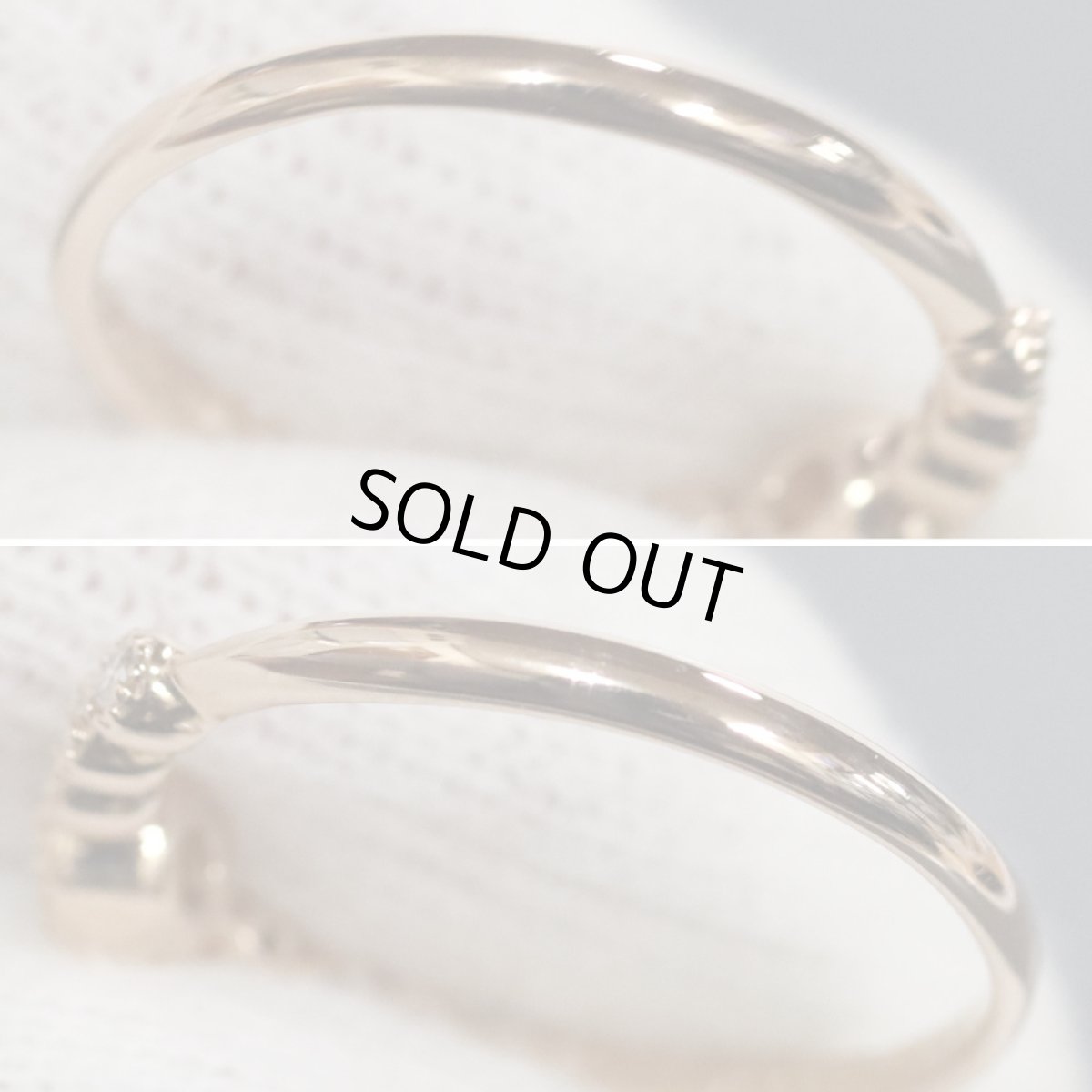 画像5: K18ダイヤモンドリング D0.20 D0.07 1.9g #11 (5)