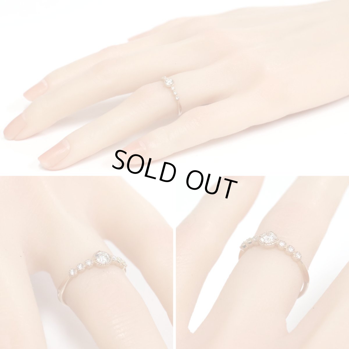 画像9: K18ダイヤモンドリング D0.20 D0.07 1.9g #11 (9)