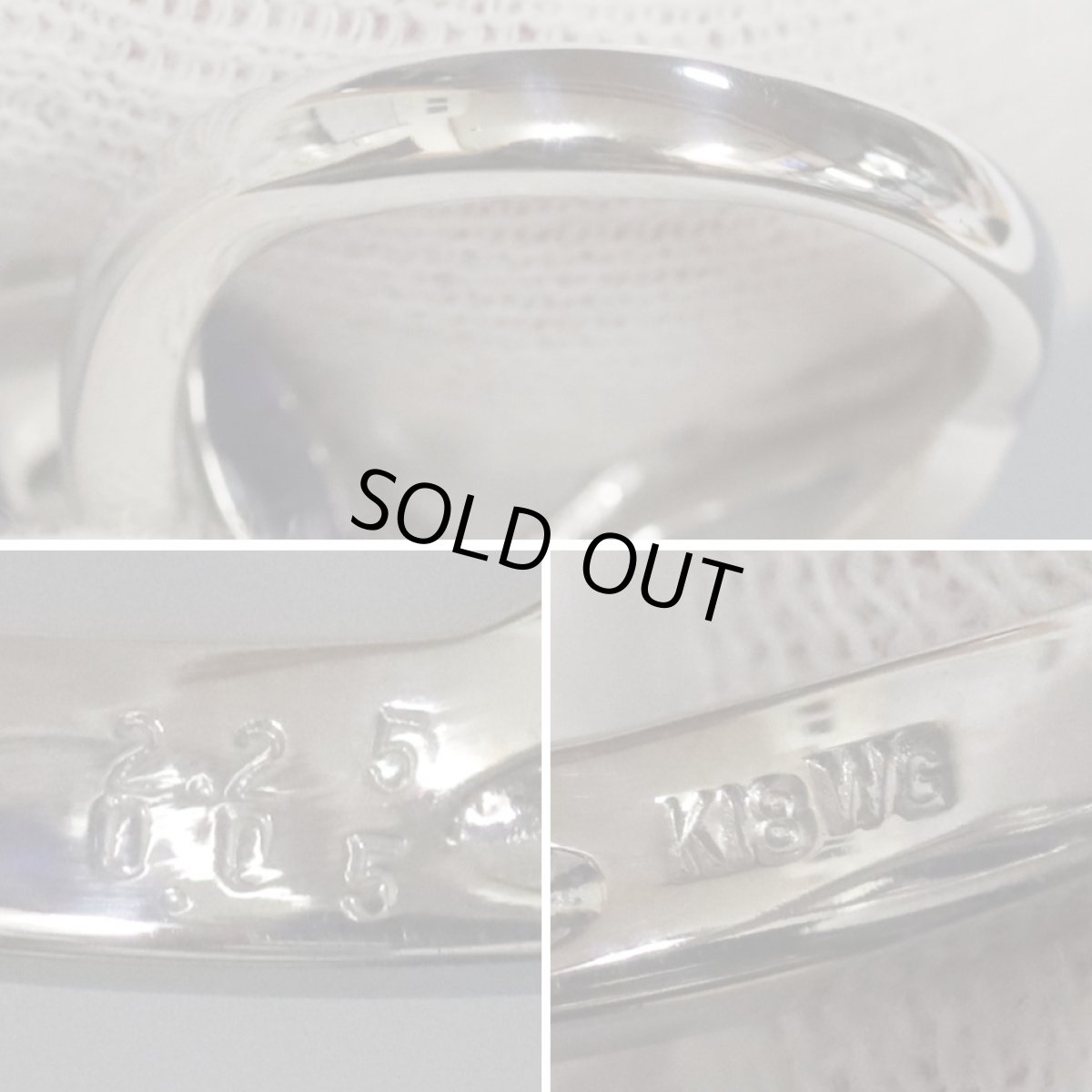 画像8: K18WGタンザナイトダイヤモンドリング TZ2.25 D0.05 7.6g #10.5 (8)