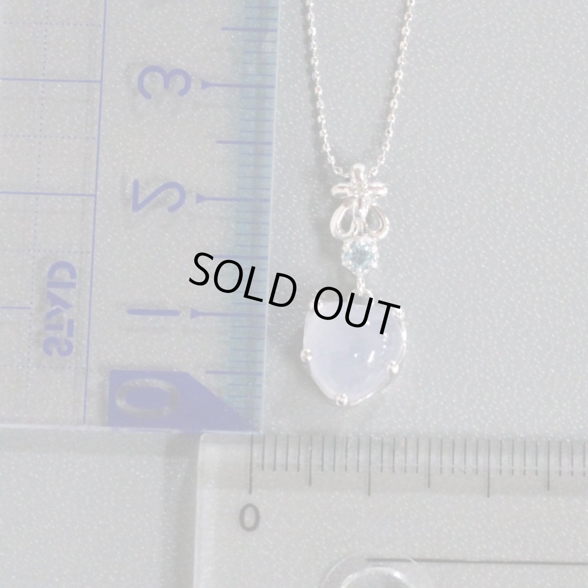 画像10: K18WGフェルドスパーネックレス 2.8g (10)