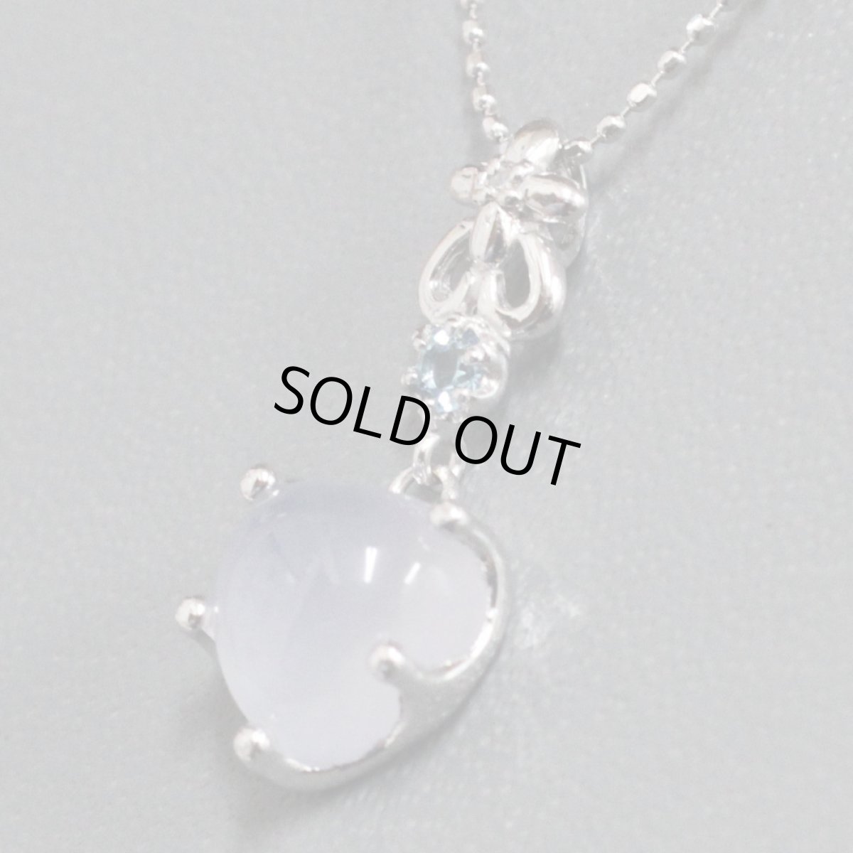 画像2: K18WGフェルドスパーネックレス 2.8g (2)