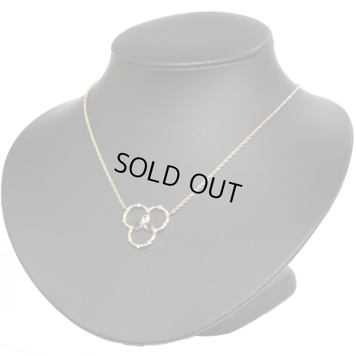 画像4: K18サファイアダイヤモンドネックレス S0.34 D0.45 8.7g (4)