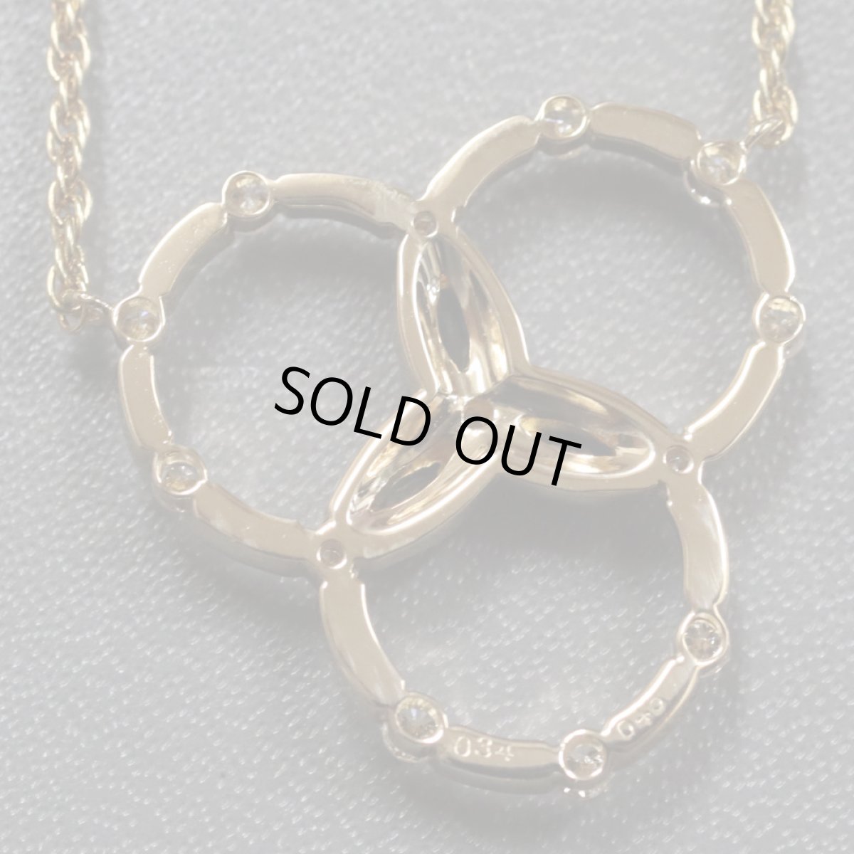 画像5: K18サファイアダイヤモンドネックレス S0.34 D0.45 8.7g (5)