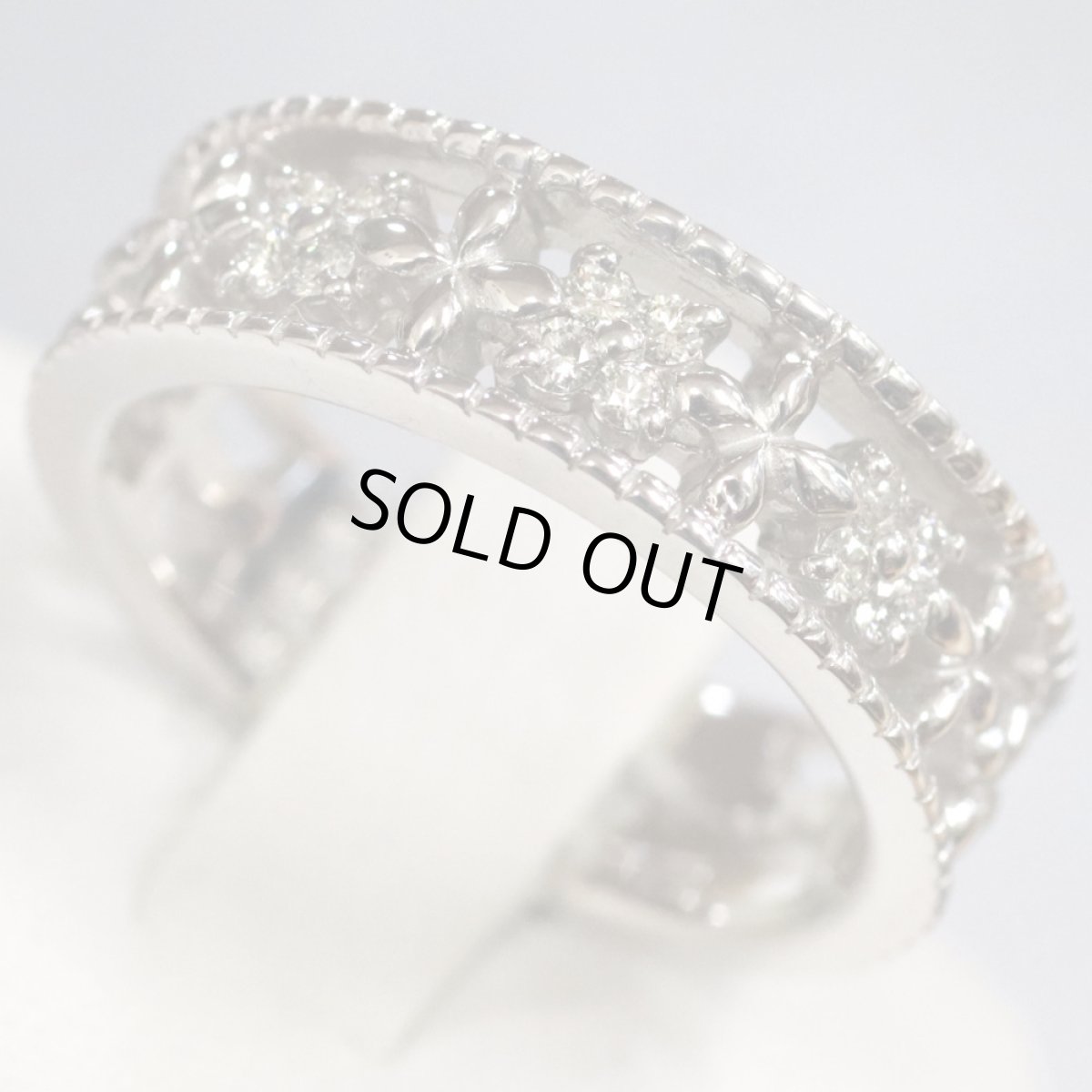 画像2: ヨンドシー K18WGダイヤモンドリング 5.8g #8 (2)