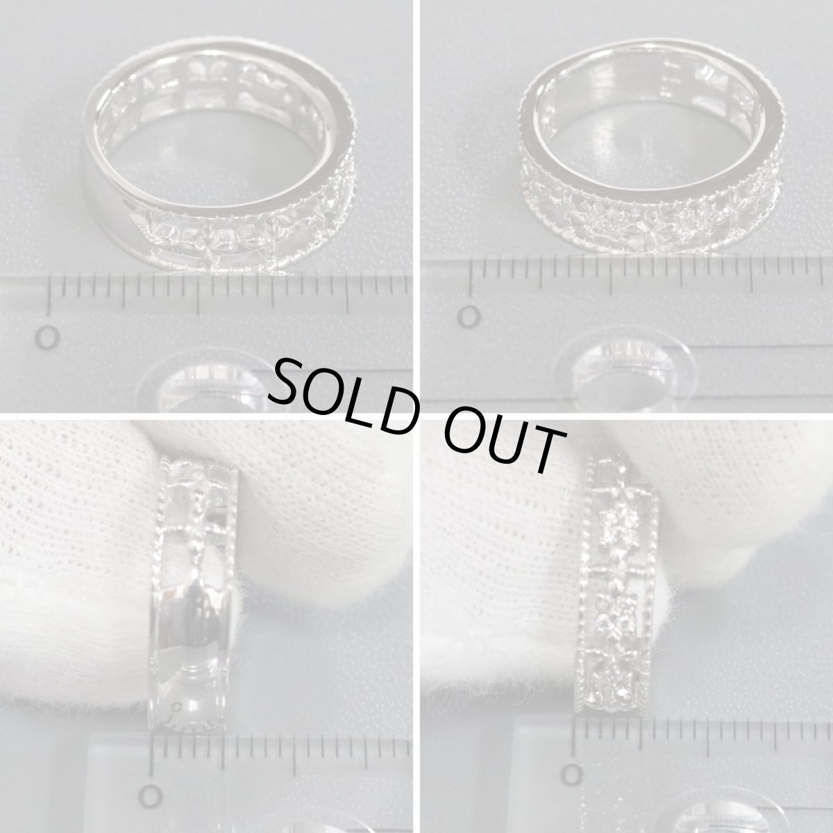 画像8: ヨンドシー K18WGダイヤモンドリング 5.8g #8 (8)