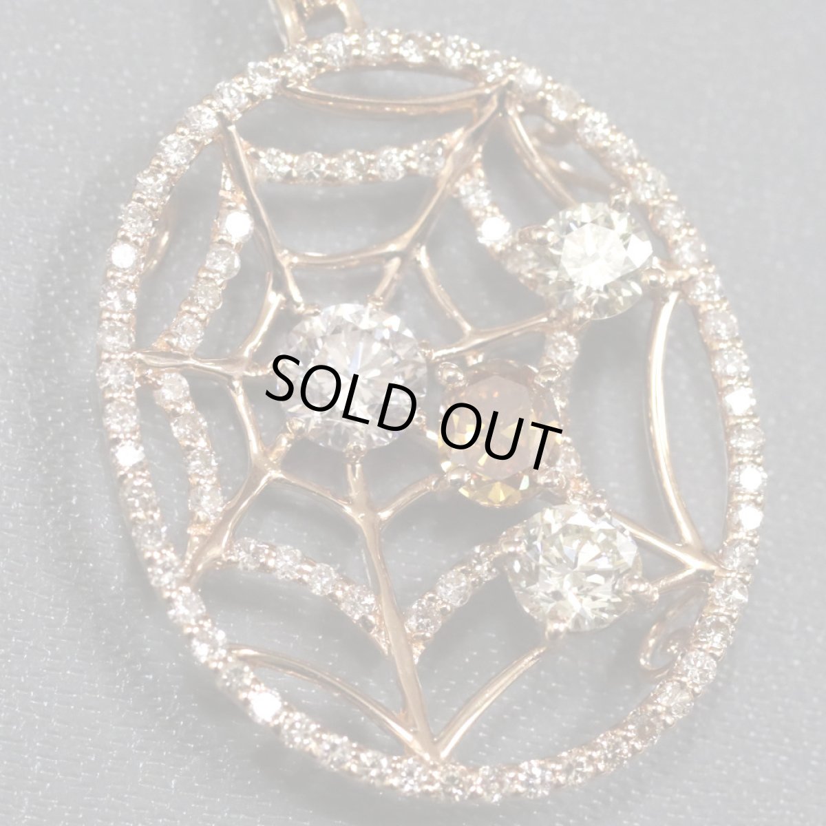 画像2: K18(PG)ダイヤモンドペンダント D0.317 D0.59 D1.04 8.8g ピンクゴールド (2)