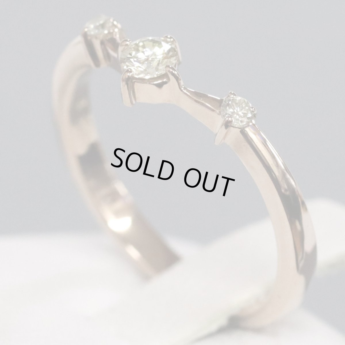 画像2: K18ダイヤモンドリング 2.5g #12 (2)