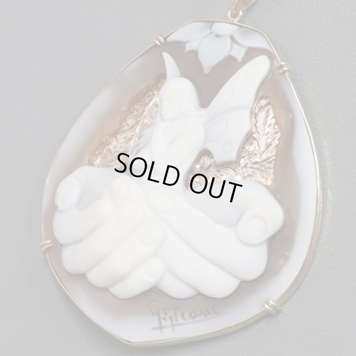 画像2: K18シェルカメオペンダント 0.01 13.1g (2)