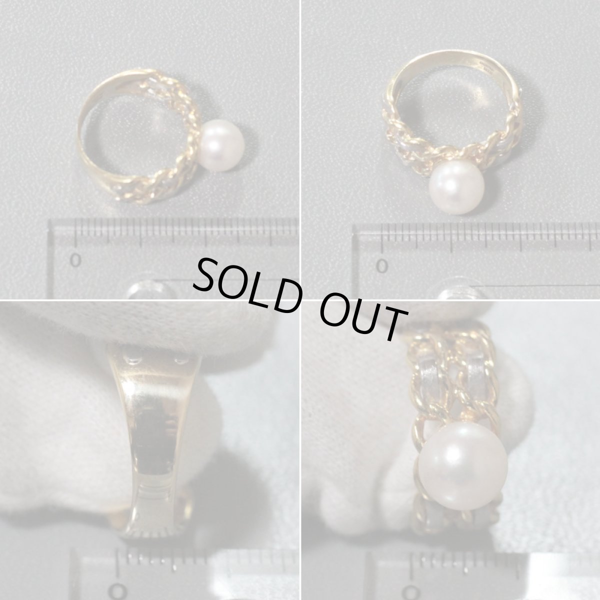 画像10: K18/Pt900パールリング 7.1g #12 (10)