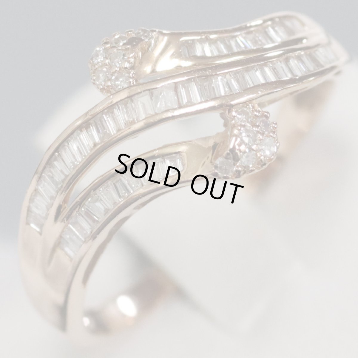 画像4: K18PGダイヤモンドリング D0.35 2.8g #16.5 (4)