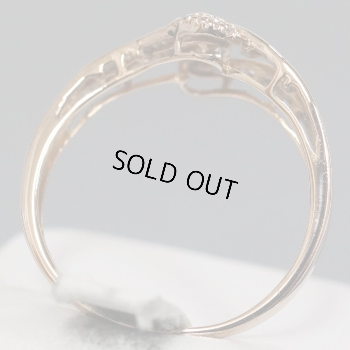 画像5: K18PGダイヤモンドリング D0.35 2.8g #16.5 (5)